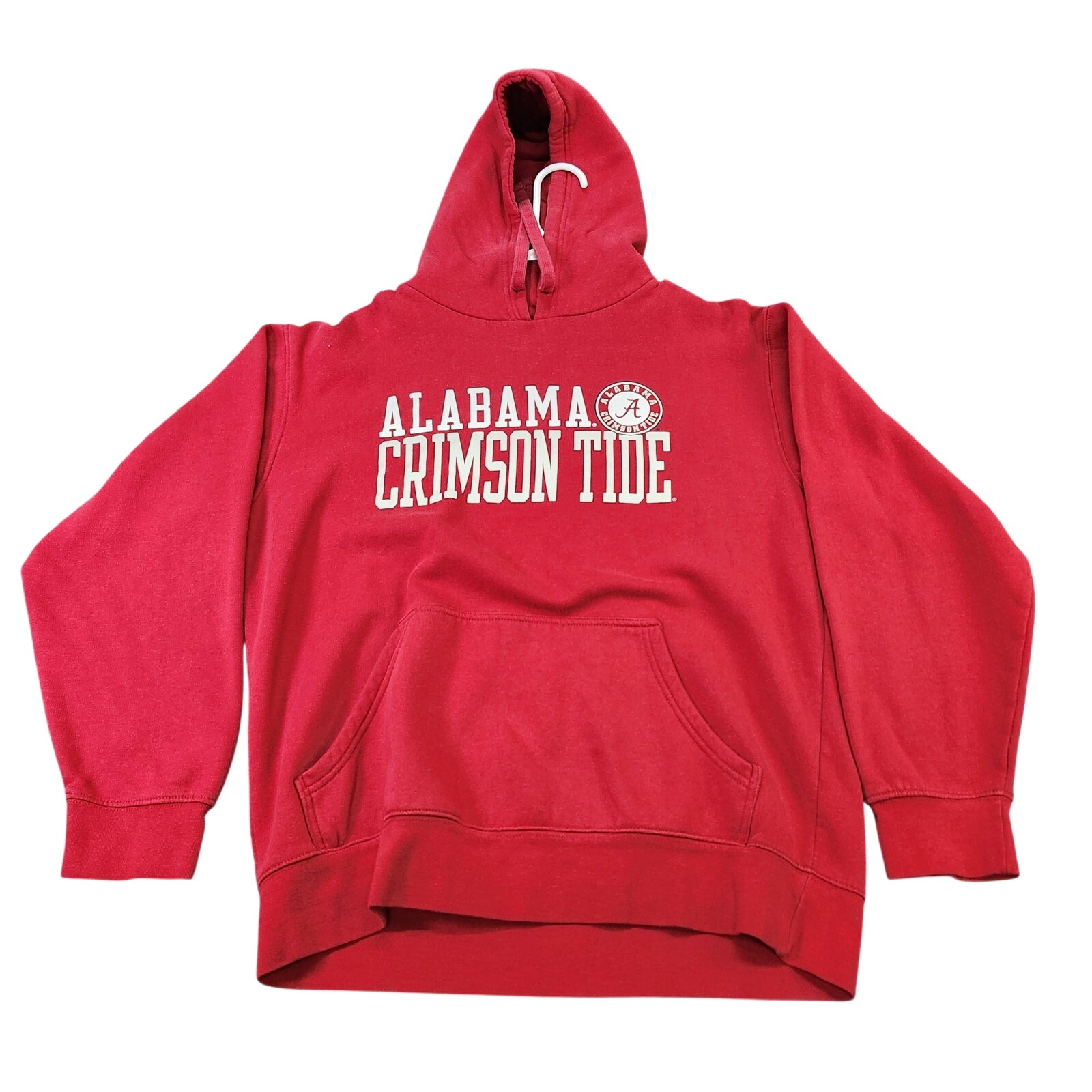 Alabama Crimson Tide Sweatshirt Hoodie Mens Large Red Ncaa Football Russell
